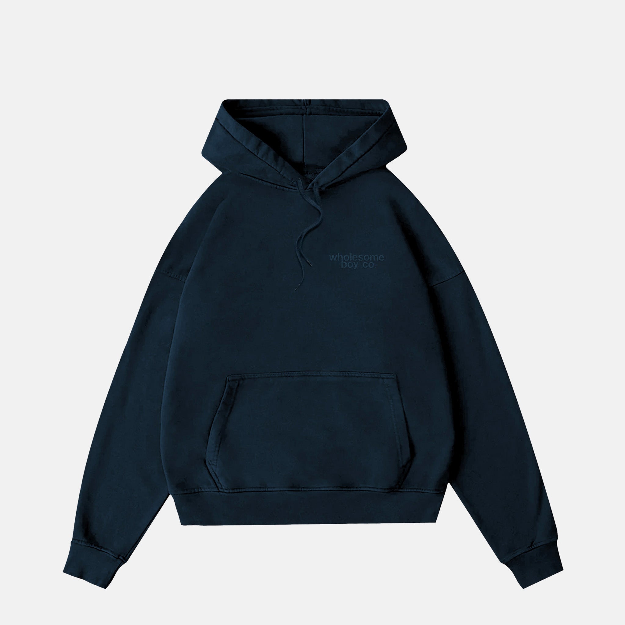 'Better Blank' Embroidered Hoodie - Navy - s