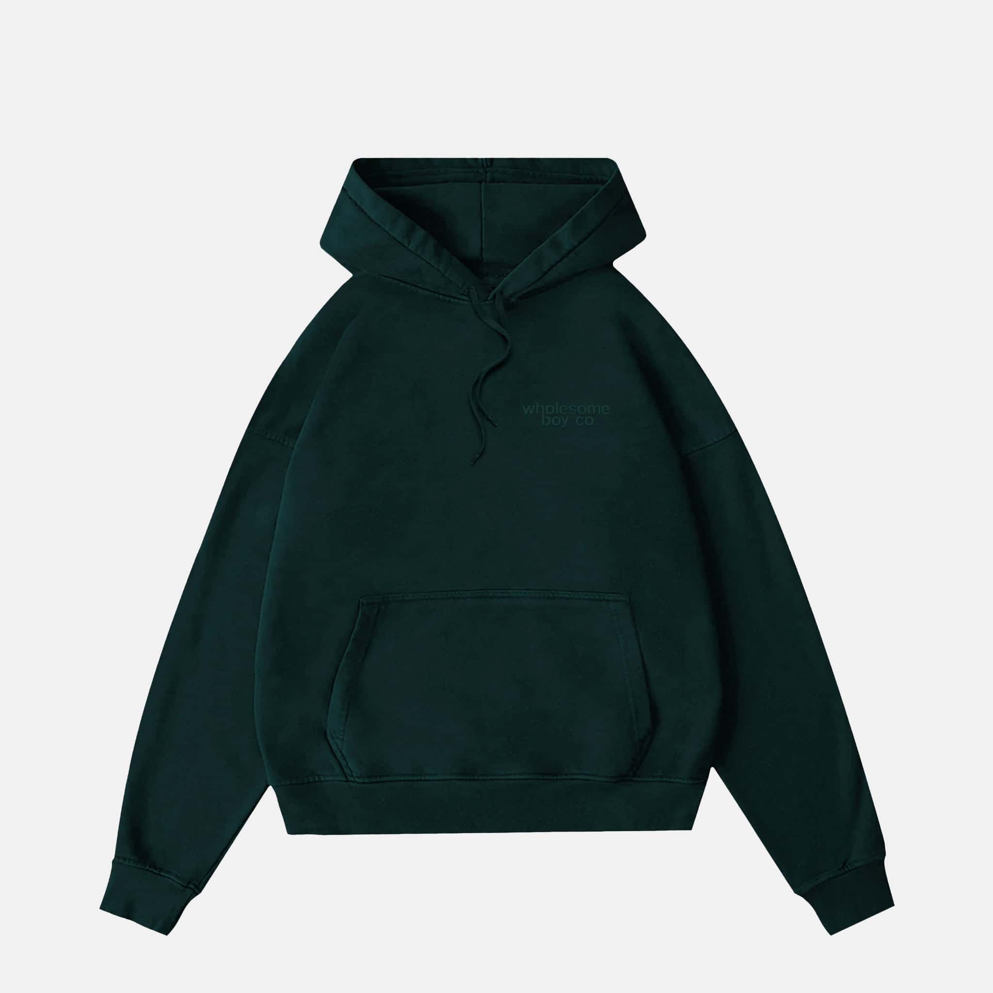 Better Blank Embroidered Hoodie Pine Green XL