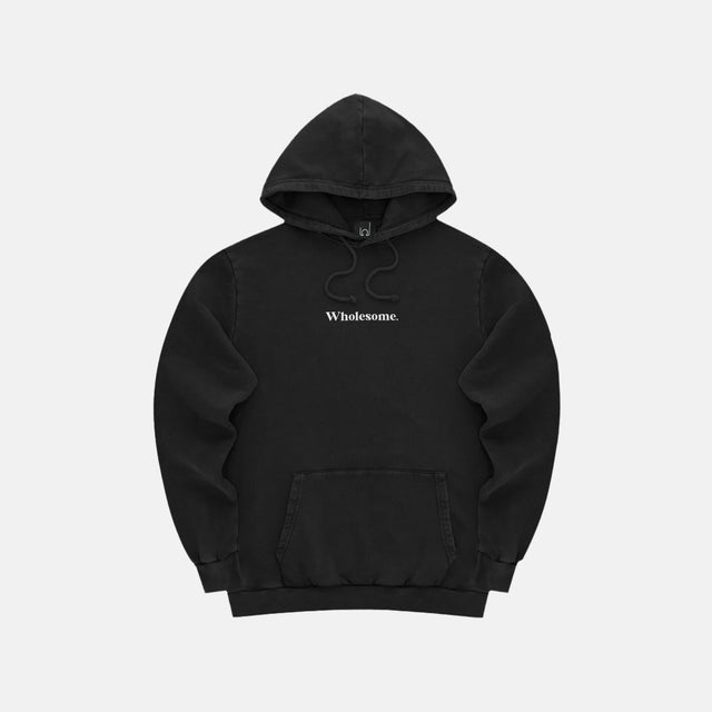 Wholesome Statement Hoodie in Black | Wholesome Clothing